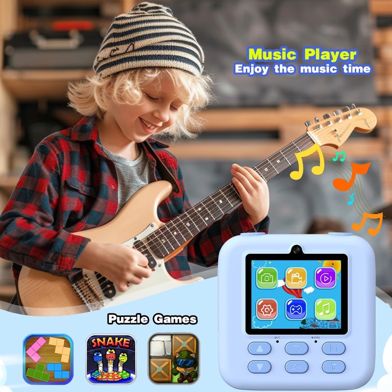 masterbee Kids Camera Instant Print Photo, Birthday Gifts for Girls and Boys, Kids Digital Camera Toys, 1080P HD Video, 3 4 5 6 7 8 9 10 11 12 Year Old Boy Gifts/Girl Gifts - Image 5